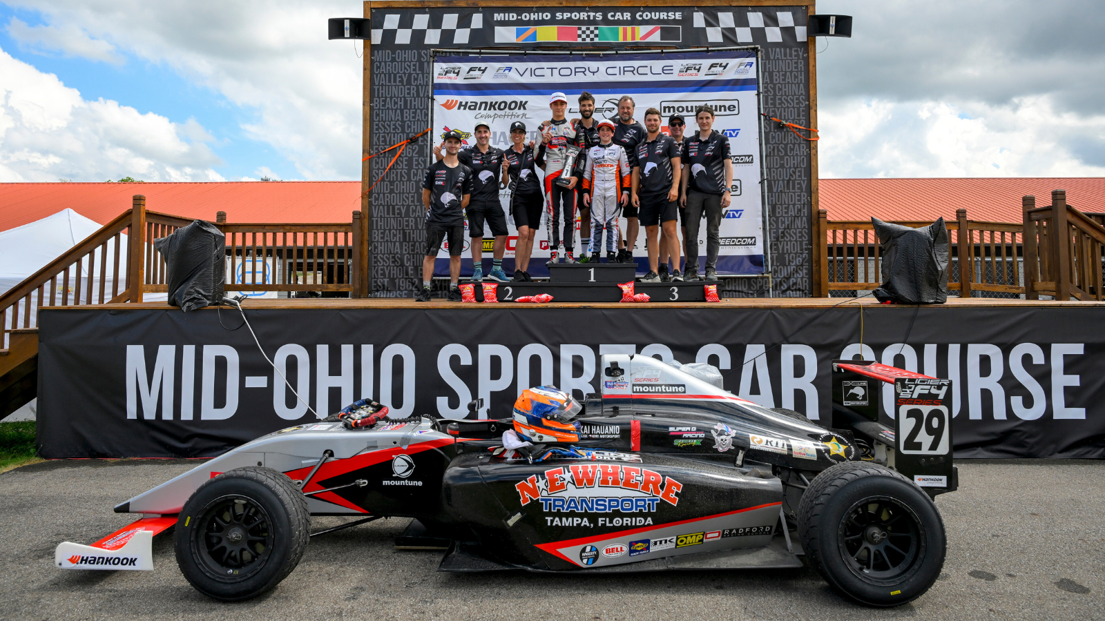 Two Wins and Four Podiums for Crosslink Kiwi in JS F4 at Mid-Ohio