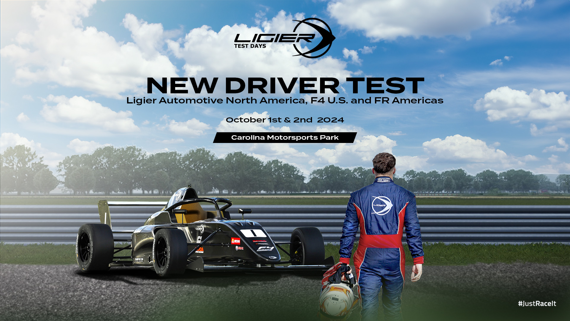 Drivers to Try FR Americas, F4 U.S. and JS F4 Cars During Ligier Test Days Event